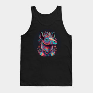 A llama feeling the rhythm Tank Top